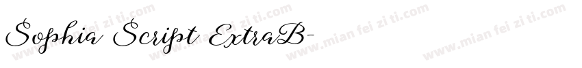 Sophia Script ExtraB字体转换